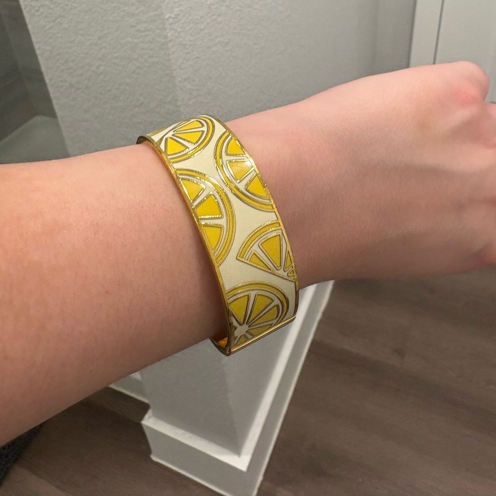 Kate Spade Lemon Enamel Bangle